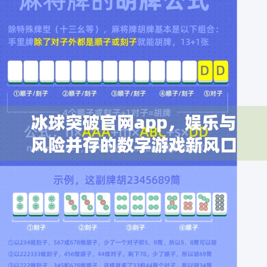 冰球突破官网app，娱乐与风险并存的数字游戏新风口？冰球突破官网app