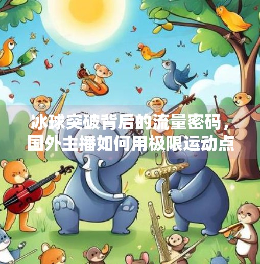 冰球突破背后的流量密码,国外主播如何用极限运动点燃全球观众?国外主播冰球突破