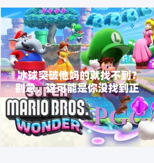 冰球突破他妈的就找不到?别急,这可能是你没找到正确打开方式的信号!冰球突破他妈的就找不到