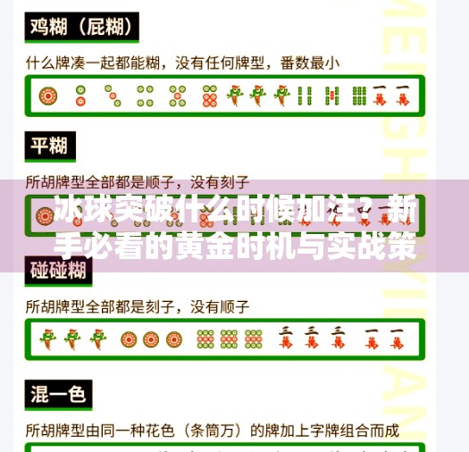 冰球突破什么时候加注？新手必看的黄金时机与实战策略！冰球突破什么时候加注
